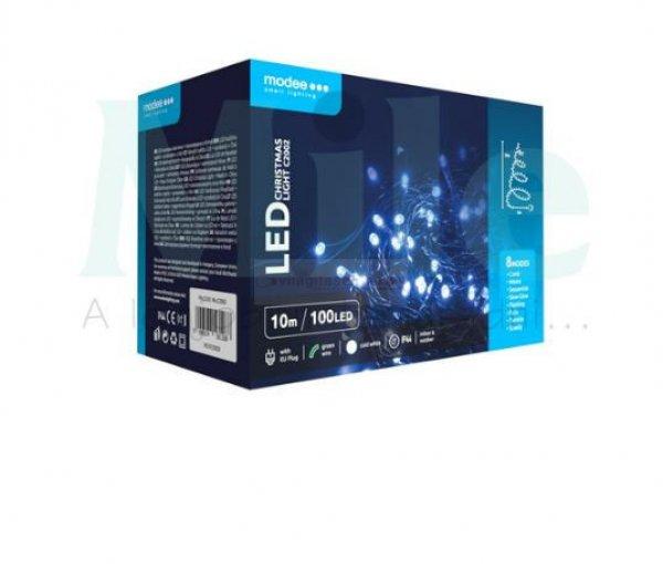 LED karácsonyi fűzér 100LED/10m kültéri fehér-fényű 10000K IP44 Modee
