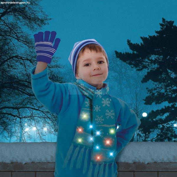 Karácsonyi sál - 100 cm - LED-es, elemes, kék