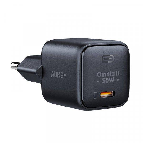 Aukey PA-B1L,USB-C,30W hálózati töltő (fekete)
