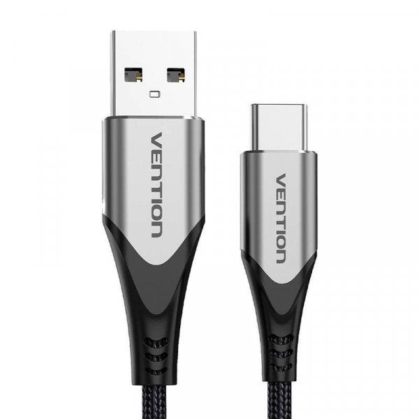 USB 2.0 A – USB-C 3A kábelszellőző CODHI 0,25 m szürke
