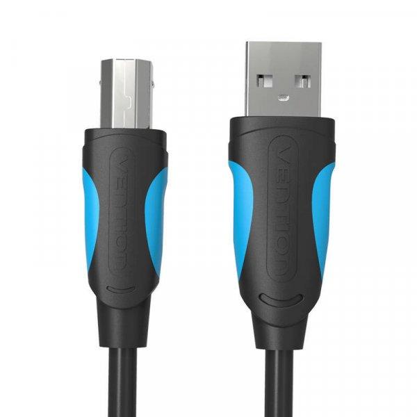 USB-A 2.0 – USB-B nyomtatókábel Szellőzőnyílás VAS-A16-B100 1 m (fekete)