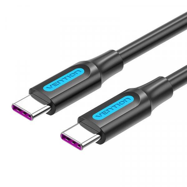 Szellőztetés COTBG USB-C 2.0-USB-C kábel (5 A, 1,5 m, fekete)