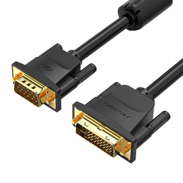 Szellőztetés EACBJ DVI (24+5) VGA kábel (5 m, fekete)