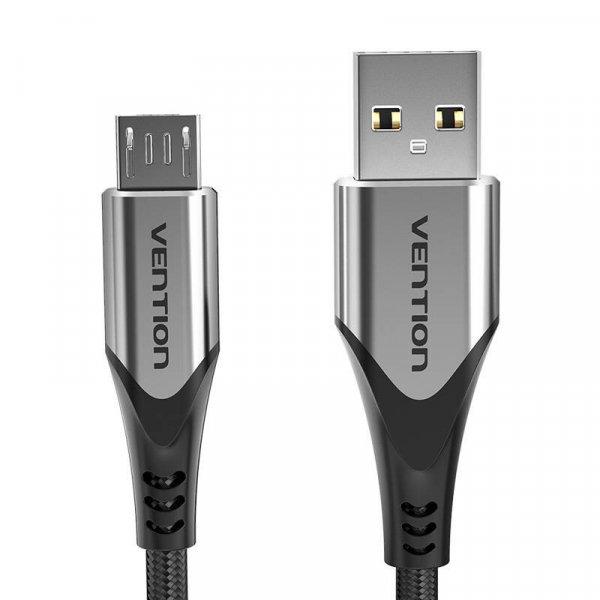 USB 2.0 A–Micro-B kábel 3A 0,5 m-es szellőző COAHD szürke
