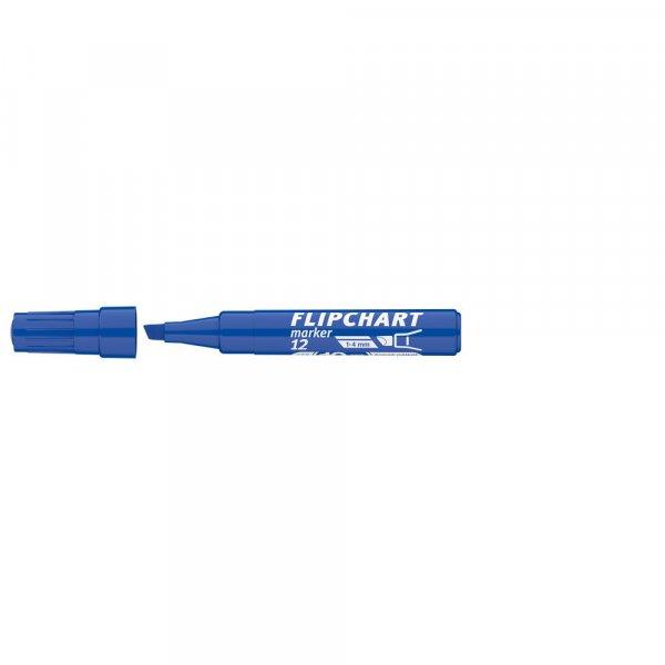 Flipchart marker vízbázisú 1-4mm, vágott Artip 12 kék