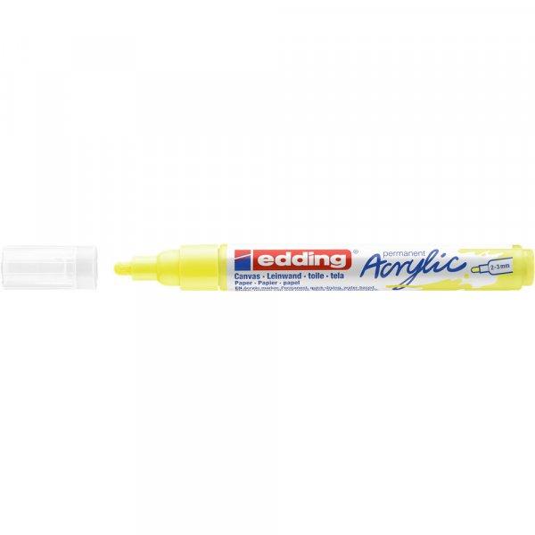 Akril marker 2-3mm, Edding 5100 neon citromsárga