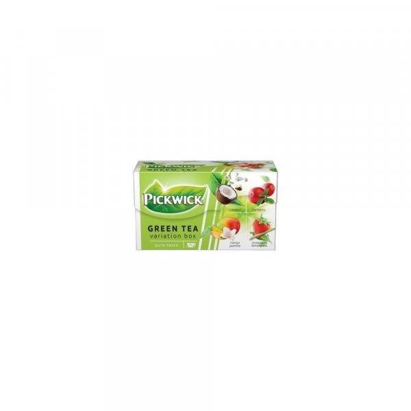Zöld tea 20x1,5 g Pickwick Zöld tea Gyümölcsös Variációk kókusz,
vörösáfonya, eper-citromfű, mangó-jázmin