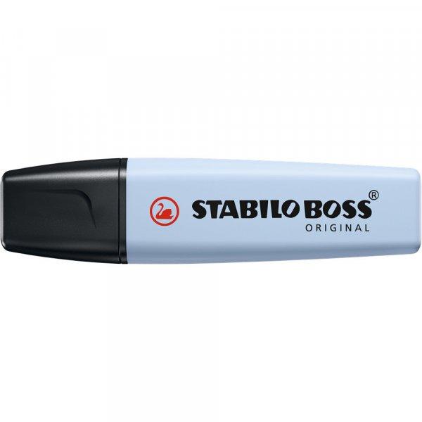 Szövegkiemelő 2-5mm, vágott hegyű, STABILO Boss original Pastel ködös kék