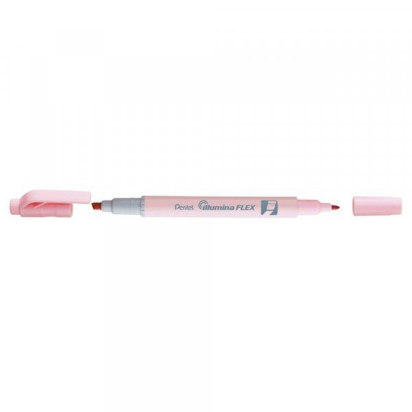 Szövegkiemelő kétvégű 1/3,5mm, vágott és kúphegyű, Pentel pasztell
rózsaszín