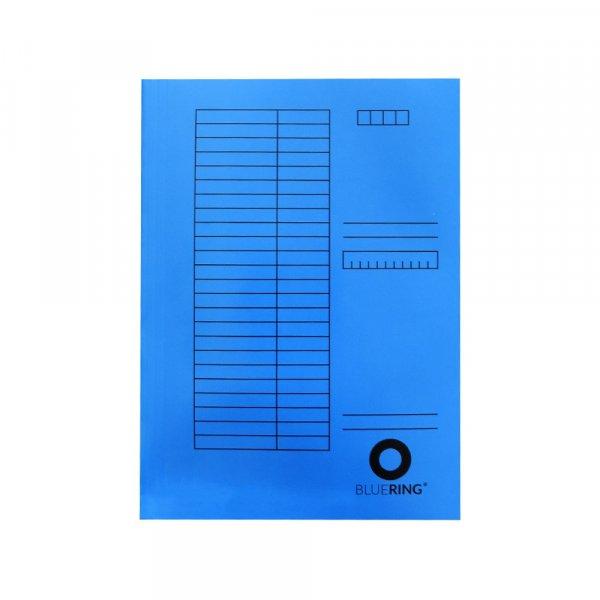 Iratgyűjtő, táblázatos pólyás dosszié A4, 230g. karton Bluering® kék