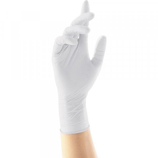 Gumikesztyű latex púdermentes S 100 db/doboz, GMT Super Gloves fehér