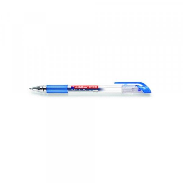 Zselés toll 0,7mm, kupakos Edding 2185, írásszín kék