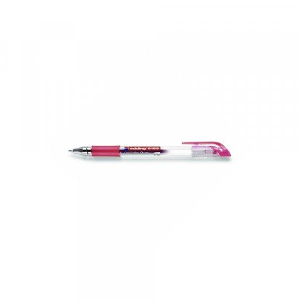 Zselés toll 0,7mm, kupakos Edding 2185, írásszín piros