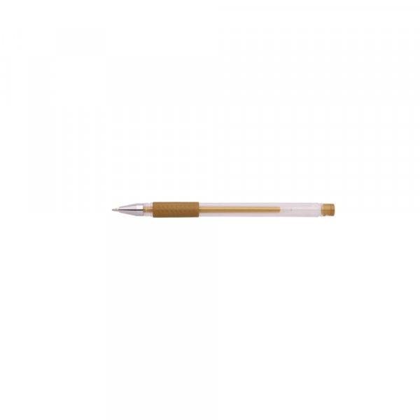Zselés toll 0,5mm, kupakos GEL-Ico, írásszín arany