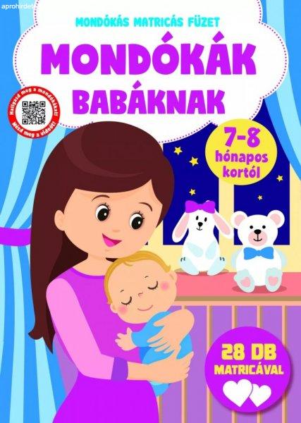 Mondókák babáknak - mondókás matricás füzet