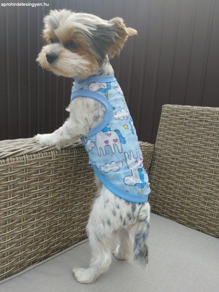 Kutyaruha - Nagyon könnyű nyári trikó unikornis mintával 