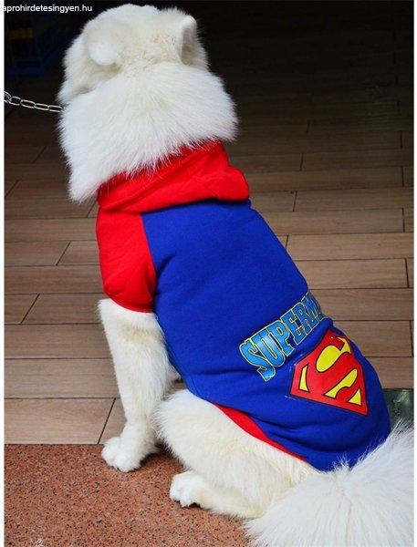Kutyaruha - Kutyapulóver - Kutyapulcsi - Superman Mintás, Kapucnis - kétféle
színben - Nagy Kutyáknak Tökéletes