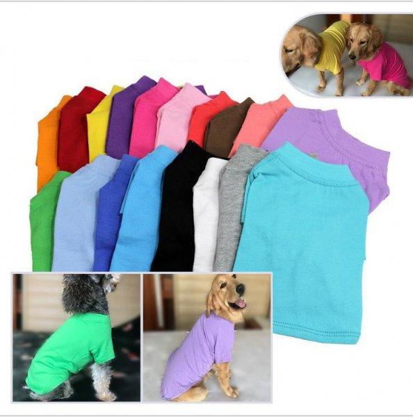 Kutyaruha - Egyszínű, pamut kutyapóló - több színben - tökéletes
nyomtatásra