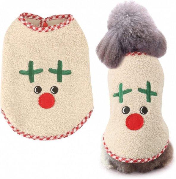 Kutyaruha - Karácsonyi Mellény - Bundás, hóember mintával