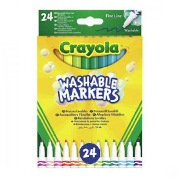 Crayola Kimosható vékony filctoll 24db