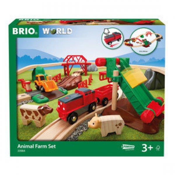 BRIO vonat farm készlet