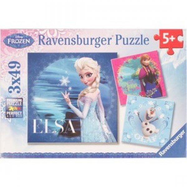 Ravensburger: Jégvarázs 3 x 49 darabos puzzle