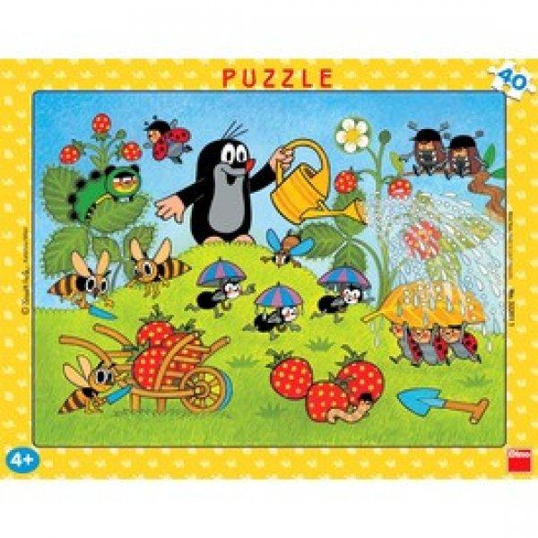 Dino Kisvakond szamócázik 40 darabos puzzle