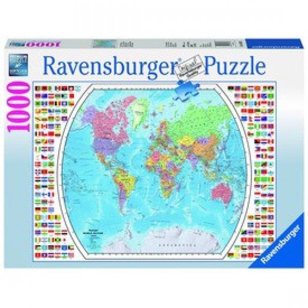 Ravensburger Politikai világtérkép 1000 db puzzle