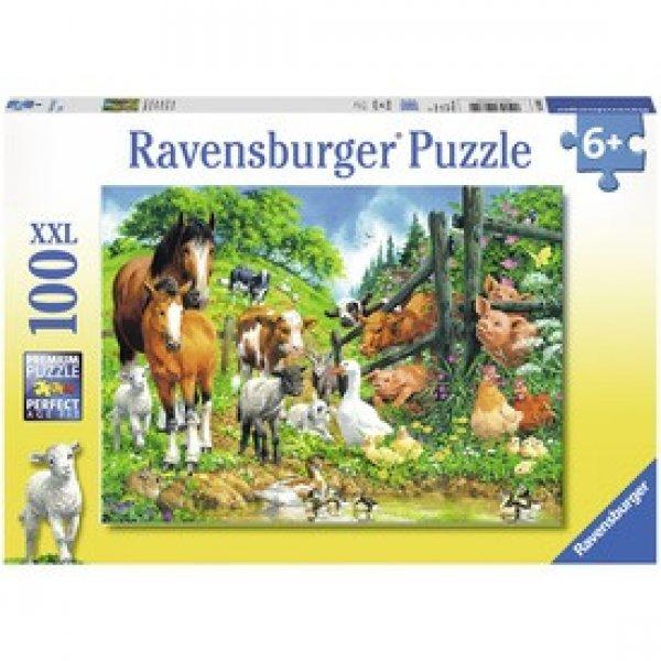 Ravensburger: Állati buli 100 darabos XXL puzzle