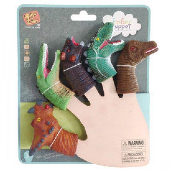 Dinoszaurusz ujjbáb 5 darabos készlet