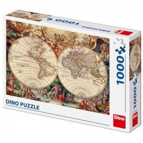 Dino Történelmi világtérkép 1000 darabos puzzle