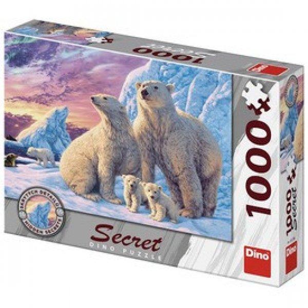 Dino Puzzle 1000 pcs, titkos - Jegesmedvék