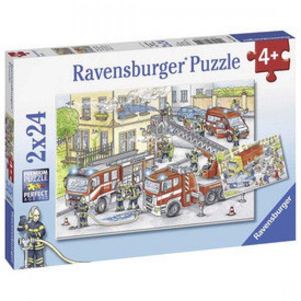 Ravensburger: Puzzle 2x24 db - Tűzoltók