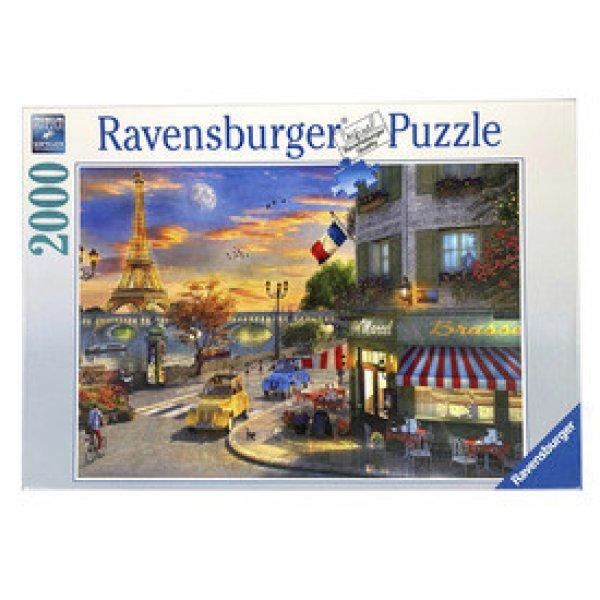 Ravensburger: Puzzle 2000 db - Romantikus este Párizsban