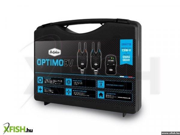 Delphin Optimo 9V Elektromos Kapásjelző Szett 3+1 (Ajándék Swingerrel és
Botvédő Fülekkel)