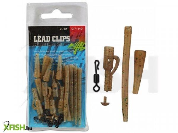 Giants Fishing Ólom klipsz szerelék szett Lead Clips Complet Camo Set