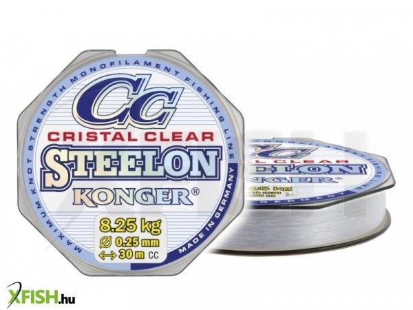 Konger Steelon Cc Cristal Clear Monofil Előkezsinór 30m 0,25mm 8,25Kg