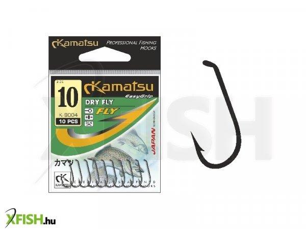 Kamatsu Dry Fly 14 Blnr Legyező Horog Black Nickel 10 db/csomag