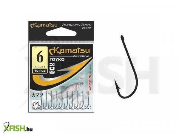 Kamatsu Toyko 12 Blnr Füles Feeder Horog Black Nickel 10 db/csomag