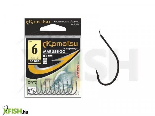 Kamatsu Maruseigo 08 Blnf Lapkás Feeder Horog Black Nickel 10 db/csomag