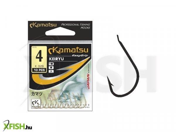 Kamatsu Keiryu 10 Blnr Füles Feeder Horog Black Nickel 10 db/csomag