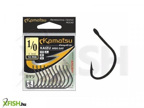 Kamatsu Kaizu 2/0 Blnr Füles Pontyozó Horog Black Nickel 10 db/csomag