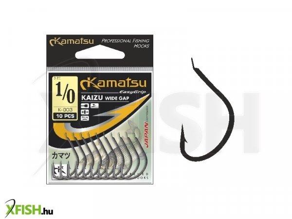 Kamatsu Kaizu 08 Blnf Lapkás Feeder Horog Black Nickel 10 db/csomag