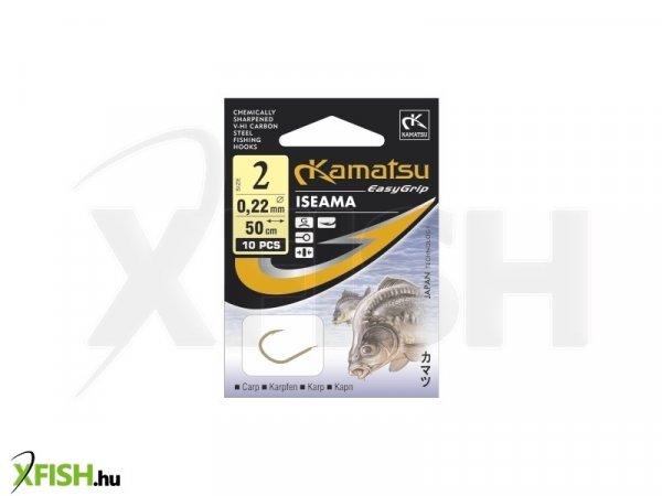 Kamatsu Carp Iseama Előkötött Bojlis Horog Black Nickel 50 cm 0,22 mm 2 Blnr
10 db/csomag