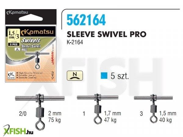 Kamatsu Sleeve Swivel Pro T-Forgó 1,7 mm 1-es 47 kg 5 db/csomag