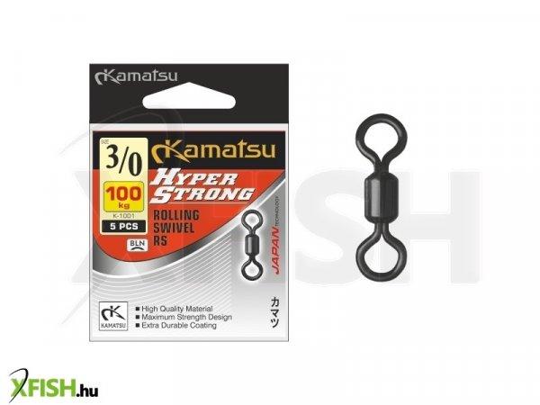 Kamatsu Hyper Strong Swivel Rs K-1001 Erősített Forgó 3/0 100 Kg 5 db/csomag