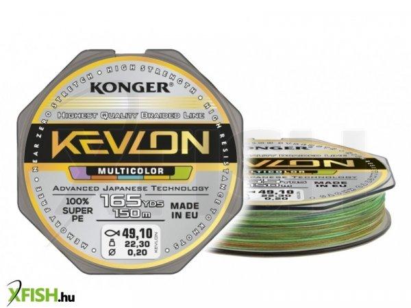 Konger Kevlon Multicolor X4 Fonott Pergető Zsinór 150m 0,12mm 10,1Kg