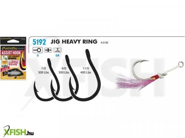 Kamatsu Assist Hook Jig Heavy Ring Műcsali Segédhorog 7/0 300 Lbs 2 db/csomag
