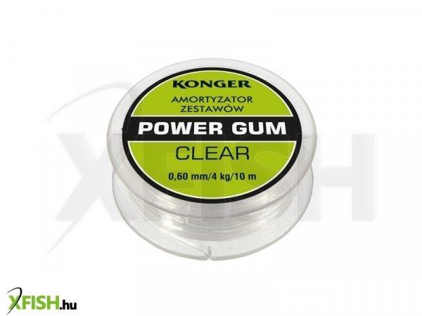 Konger Power Gum Clear Method Feeder Erőgumi 1,20 mm 10 kg 5 m
