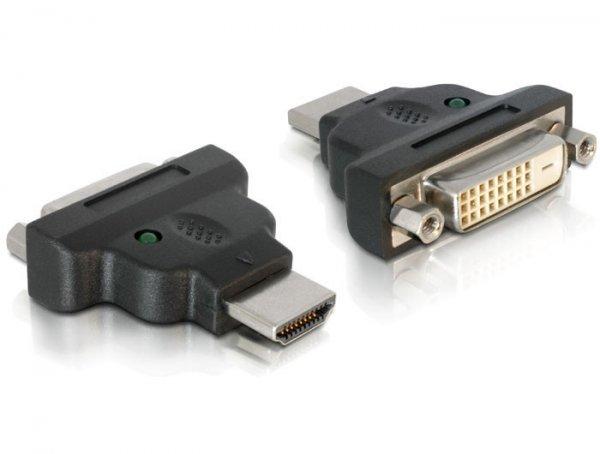 DeLock HDMI male to DVI-D (Dual Link) (24+1) female LED adapter